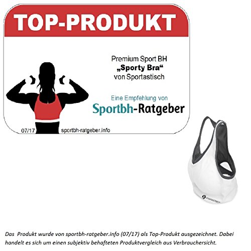 Innovativer Sport BH „Sporty Bra“ von Sportastisch:: Atmungsaktives Material + gepolstert mit herausnehmbaren Cups :: Perfekte Passform und Kompression mithilfe der Größentabelle :: Starker Halt dank breiten Kreuz Rücken :: Hohe Bewegungsfreiheit ohne Bügel oder Verschluss :: PushUp-Funktion dank Einlagen :: ideal für Damen und Mädchen im Alltag und Sport wie Fußball, Handball, Joggen, Zumba oder Kampfsport :: inklusive 3 Jahren Sportastisch Produktgarantie - 2