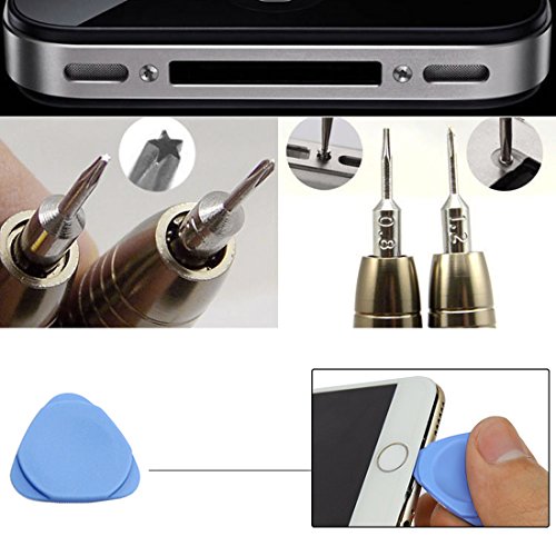 Migimi Gehärtet Mini Schraubendreher Set 25-teilig Präzisions Magnetisierbar Wechseleinsätze mit 2 Plektron Reparatur Set für Apple Handy PC Laptop Kamera, Brillen, Uhren Smartphone iPhone 6 6s plus - 5