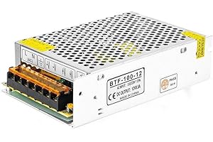 BTF-LIGHTING 12V 8.5A 102W Power Adapter Transformer Regulated Switching Power Supply AC 110V 220V to DC 12 Volt 8.5amp Converter LED Driver for LED Light Strip 3D Printer CCTV Camera Security System