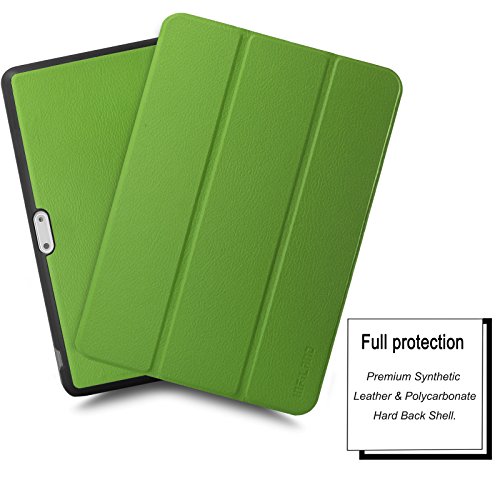 Xido Z90 / ACEPAD A96 10 Zoll (9.6″) Hülle Case- Infiland Ultra Dünn Tri-Fold Muschel PU Leder Schlank Superleicht Ständer Shell Cover Schutzhülle Etui Tasche für 9.6″ Android Tablet-PC Inklusive XIDO Z90 10 Zoll (9.6″) Tablet Pc, ACEPAD A96 10 Zoll (9.6″) Tablet PC, Artizlee 10 Zoll (9.6″) Tablet PC ATL-26(Überprüfen Sie bitte die Details der kompatibelen Tablet-Modell-Liste in Produktbeschreibung)(Grün) - 3