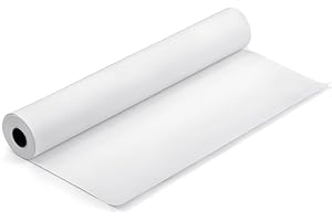 ARTNOVA Rotolo di carta bianca (40 cm x 20 m) per disegno e pittura: versatile e resistente, ideale per disegnare e mestieri