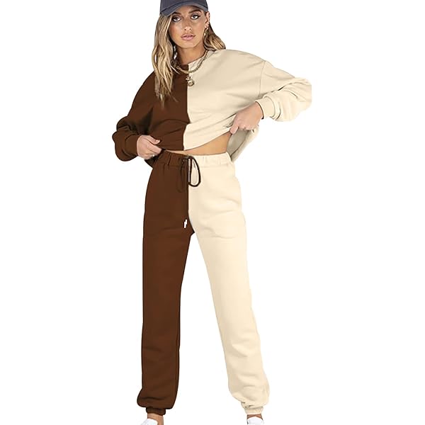 Polyester Confortable Ensemble Jogging Femme 2 Pièces - Haut Manches Longues Et Pantalon à Cordon - Survêtement élégant Pour Lounge Ou Sport Loungewear Tendance