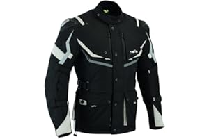 LOVO - Chaqueta Moto Tricapa 4 Estaciones Hombre - Chaqueta Moto Hombre con Protecciones para Verano e Invierno - Pensada para Ciudad, Carretera y Aventura - Cazadora Moto de Longitud 3/4