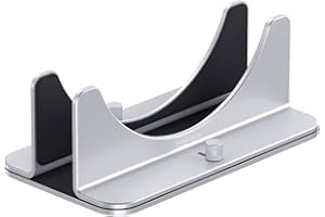 Hagibis Supporto verticale per Mac Mini, supporto per computer portatile in lega di alluminio supporto antiscivolo per computer da tavolo compatibile con chip M1 Mac Mini, MC25 Pro