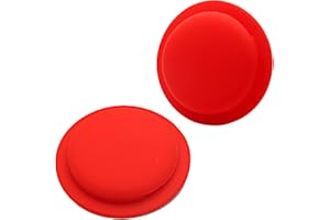 ZTVOWTO Custodia in silicone per Airtag, Custodia protettiva in silicone Airtag antigraffio con colla antitraccia di alta qualità 2 PZ (Rosso)