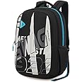 American Tourister Fizz Style 6, 31L Volume College 3 Compartment Backpack with Front Organizer and Spacious Interiors for Unisex - Black