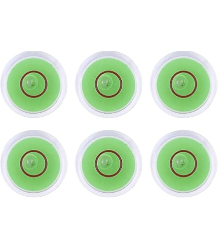 8 Stück Runde Mini-Wasserwaagen - Präzisions-Libellen Für Werkstatt & Hobby