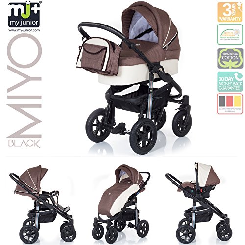 My Junior® Miyo Child Buggy Black Edition with Mocha