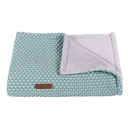 Baby's Only 251083 Babydecke Sun mit Teddyfutter mint / stonegreen Gr. 70x95 cm