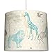 Produktbild anna wand Lampenschirm AFRICAN ANIMALS – Schirm für Kinder / Baby Lampe mit Tieren der Steppe in versch. Farben – Sanftes Licht für Tisch-, Steh- & Hängelampe im Kinderzimmer Mädchen & Junge