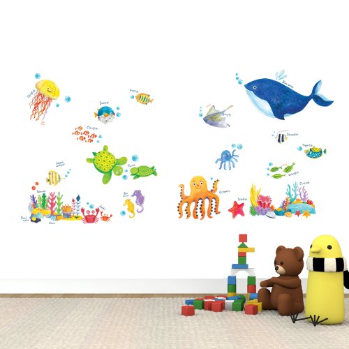 Decowall DW-1311 Unter dem Meer Wandsticker Wandaufkleber Wandtattoo Kinderzimmer - 6