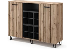 Vicco Komoda Amber, szafka z drzwiami, brązowa, 133,6 x 100 cm z 2 drzwiami