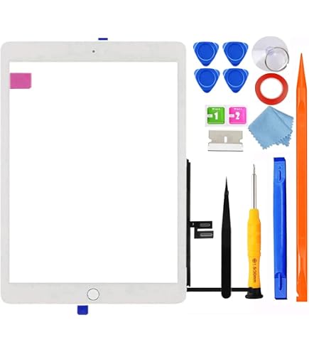 NB+ Écran Tactile IPad 7ème 8ème Génération 10.2" - Remplacement Complet Avec Adhésif (Noir)