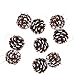 Produktbild LUOEM 9pcs Weihnachtskiefer Kegel Pinecone Verzierungen für Weihnachtsbaum Dekoration Fertigkeiten Ausgangsfeiertags Party Dekor