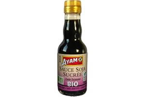 Ayam Sauce Soja Sucrée,Bio,Idéale pour cuisiner chez Soi,Marinades, Grillades et Sushis,Sans Conservateurs - 150ml
