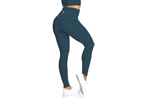 Desol Leggings Sportivi da Donna con Vita Alta Leggings con Tasche, Push Up Elasticizzati, Opachi, con Controllo Pancia, per Allenamento, Ginnastica, Yoga