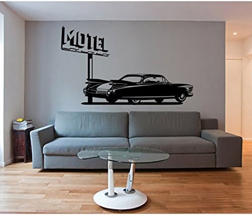 TATOUTEX Stickers Cadillac and Motel Length 180 cm x Height 107 cm Gold