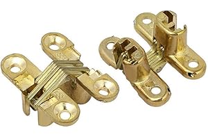 TOPHOMER Cerniera a croce invisibile cerniera strumenti per tavolo pieghevole e armadio in legno, 2 pezzi