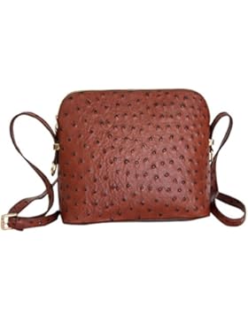 AMBRA Moda Damen Handtasche Umhängetasche Leder Tasche klein SL702