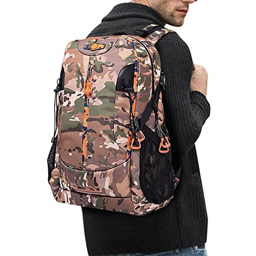 KaKa Rucksack Trekkingrucks  cke Herren Schultertasche Reiserucksack 40L f  r Trekking Reisen Wandern Camouflage