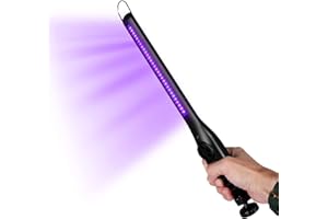 liuduo UV Light Sterilizer, USB Rechargeable Portable UV Sterilizer Hand-held UVC Sterilizer Wand LED UVC Ultraviolet UV Lamp for Home Hotel Travel Car (Black)