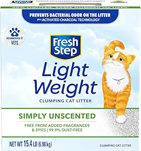 Fresh Step Lightweight Unscented Clumping Cat Litter, 15.4 lb