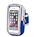 Produktbild Schweißfest Sport Armband 4.7inch zoll für iPhone X 8 Plus 7 Plus 6/6S Plus,Galaxy S8/S7 Plus edge,Note 8/6 LG g6 Huawei P10 Mate Xiaomi Mit Schlüsselhalter/Kabelfach/Kartenhalter LUCKYCAT (Blau)