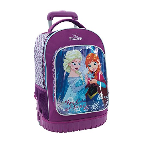 Preisvergleich Produktbild Disney Die Eiskönigin Schulrucksack mit Trolley, 32.64 Liter, Blau