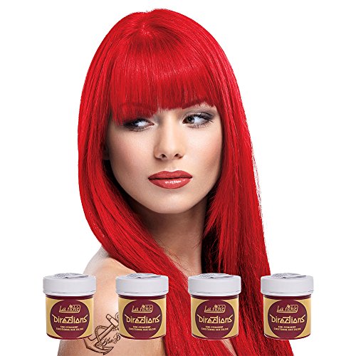 La Riche Directions Semi Permanent Fire Hair Colour Dye x 4