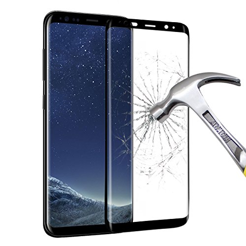 Samsung Galaxy S8 Plus Schutzfolie, Vitutech 3D Full Coverage Galaxy S8 Plus Glass Panzerglas Gehärteter Displayschutzfolie Anti-Kratz Displayschutzfolie Schutzfolie Screen Protector Für Samsung Galaxy S8 Plus- Schwarz