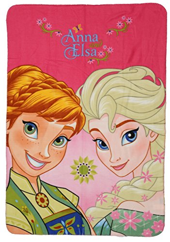 Elsa und Anna Kuscheldecke 140 x 100 cm Fleecedecke Polardecke Decke Disney Frozen Eiskönigin