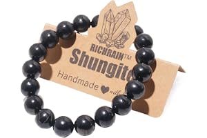 RICHRAIN Shungite armband skydd för män och kvinnor naturlig ädelsten kristall