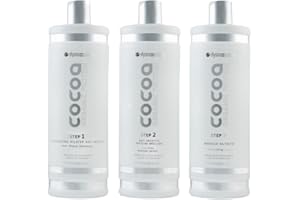 ELYSSA COSMETICS Kit Lissage Tanin Cocoa Organic Protéine - 3x1L | Lissage Naturel, Hydratation Intense, Anti-Frisottis, Brillance Longue Durée | Pour Cheveux Abîmés et sans Volume