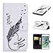 Produktbild CE-Link iPhone 7 Plus / iPhone 8 Plus Hülle 3D Handyhülle Lederhülle Ledertasche Schutzhülle Premium PU Leder Flip Wallet Case Innere Weiche Silikon Handy Tasche Schale Etui mit Kartenfach Magnet Standfunktion Kreatives Motiv Muster Protective Cover Schutz für iPhone 7 Plus / iPhone 8 Plus - Feder