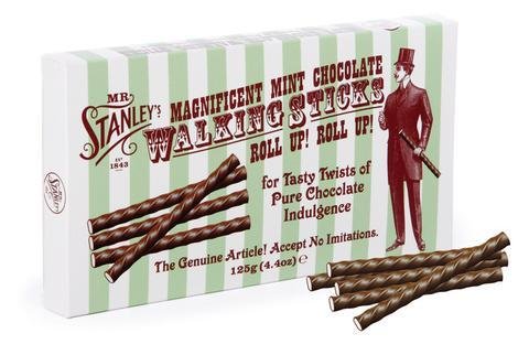 Preisvergleich Produktbild Mr Stanley`s - Schokoladenstöcke mit Minze 125g