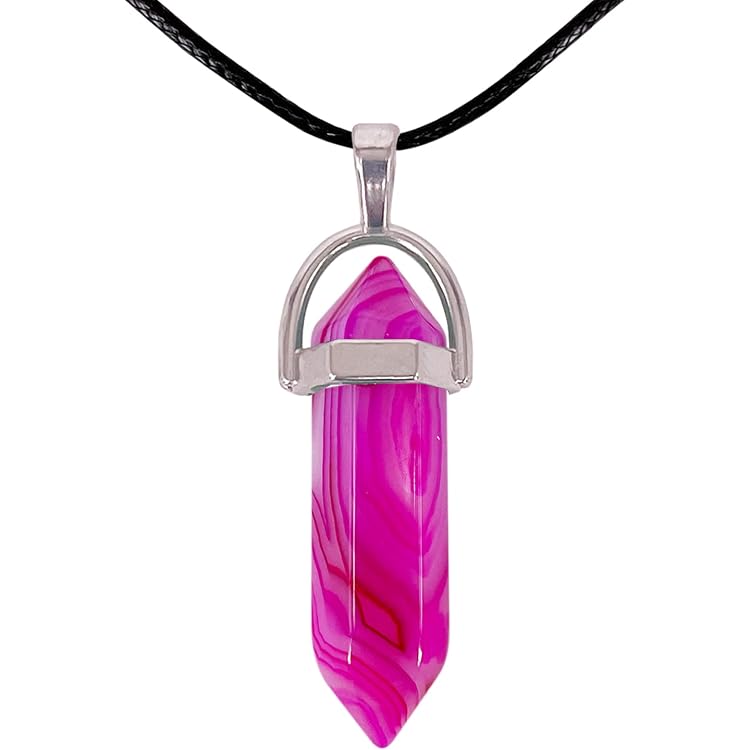 3 Pendentifs En Cristal De Guérison Bohème - Opale Rose, Quartz, Pietersite - Fait Main