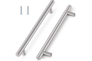 YOMIRO Maniglie per Mobili da Cucina Maniglie per Armadietti Mobile Maniglie Cucina Maniglie Armadio Acciaio Inox per Cucina, Bagno, Camera da Letto, Ufficio (Distanza dei Fori 160mm, 5 Pezzi, Argento)