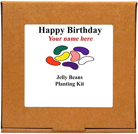 Personalised Happy Birthday Jelly Beans Planting Kit - Unusual Indoor Gardening Gift