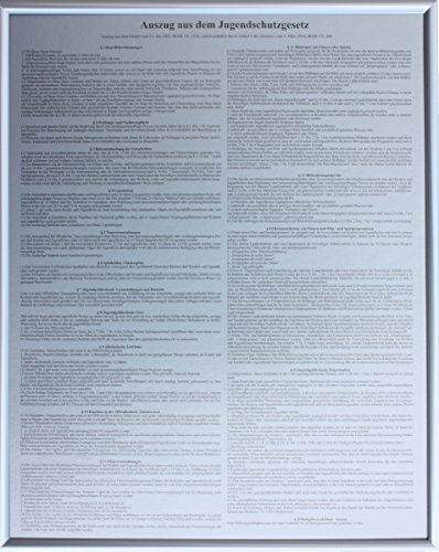 Hinweisschild Jugendschutzgesetz