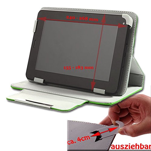 UC-Express Robuste Filz Hülle für Ihr Medion Lifetab P9702 X10302 P10400 P10506 P10505 S10366 S10365 S10352 S10351 Tablet aus hochwertigem Kunstleder mit umweltfreundlichem Filz designt praktischer Standfunktion kombiniert Schutz und Design Tasche Cover Case - 7