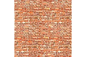 id Backscenes Scenic Brick/Building Papers - Red Brick - Light (BM08A)