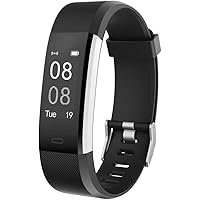 YAMAY Fitness Armband mit Pulsmesser Wasserdicht IP67 Fitness Tracker Smartwatch Aktivitätstracker Pulsuhr Schrittzähler Uhr Sportuhr für Damen Herren Anruf SMS SNS Beachten für iPhone Android Handy