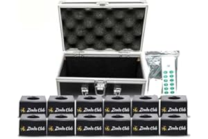 Zenda club® Trigger, kit di tiro per getti di scena, sistema di tiro per fontane fredde, macchina di accensione per fuochi d'artificio freddo + telecomandi senza fili (set di 12)