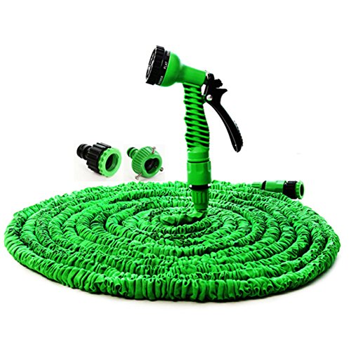 Preisvergleich Produktbild THEE Ausdehnbar Flexibler Gartenschlauch 30m with Spray Düse 3 Fach Erweiterbar