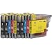 Produktbild DOREE 10 xl Printer Cartridges Compatible with Brother LC985 LC985BK LC985C LC985M LC985Y