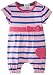 Lilly & Sid Baby-Girls Marshmallow Stripe Romper, Pink, 6-12 Months
