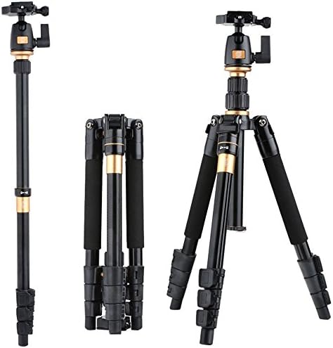 Goin Q555 Professional Portable Aluminum Alloy Tripod DSLR Camera Tripod Monopod &amp; Ball Head for Canon Nikon Pentax Sony (Q555)