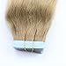 Tape In Hair Extentions Ombre Balayage Color Brown 6# mixed with Blonde 24# 20pcs/50g Human Remy Hair Extensions Silky Straight 16inch