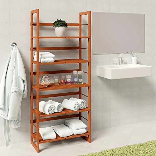 Holzregal Haushaltsregal Regal Wandregal Bücherregal Standregal CD Bücher Holz Öland - 6