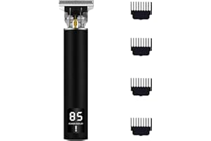 OUDEKAY Hair Clippers Men,Electric Hair Clippers for Men Cordless Hair Trimmer Waterproof Beard Trimmer LED Display with 4 Guide Combs 1200 mAh Type-c Chager Cable 50 cm Cord Dual Power Modes